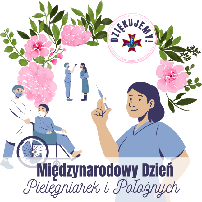 grafika Międzynarodowy Dzień Pielęgniarek i Położnych