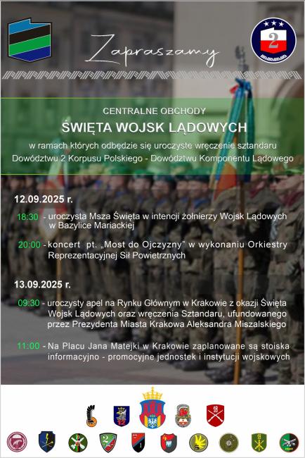 plakat swieto wojsk ladowych