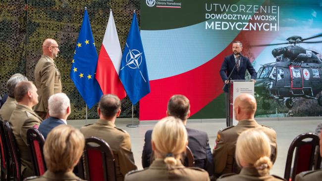 Siedziba Dowództwa Wojsk Medycznych w Krakowie ‼️ Dowódcą nowej jednostki został płk lek. Mariusz Kiszka.