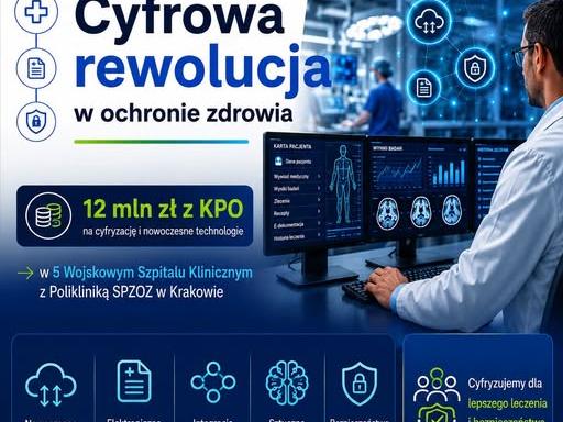 grafika - cyfrowa rewolucja w szpitalu wojskowym